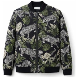Bomber Jungle DEELUXE- Imprimé Léopard Tropical