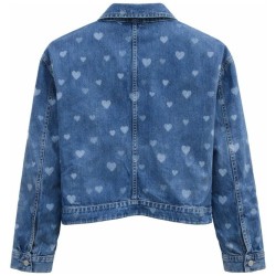 Veste en Jean Oversize Imprimé Cœurs | 100% Coton 2