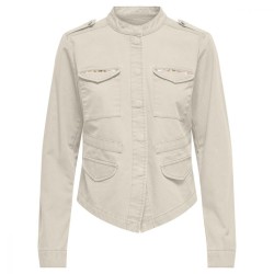 Veste Militaire Beige Only Onlaustin – Coton Femme