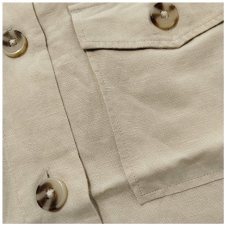 Blazer Lin Femme Tom Tailor – Veste Safari Beige