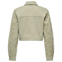 Veste Courte Crochet Only Onlelsa Vert Kaki 2